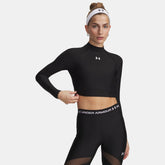HeatGearĀ® Women's Crop Mock Long Sleeve