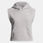 UA Rival Fleece Piped Girls' Sleeveless Hoodie