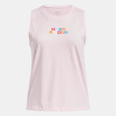 UA Rainbow Wordmark Girls' Tank