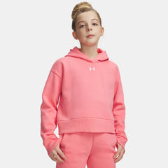 UA Rival Fleece Girls' Crop Hoodie