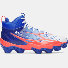 UA Spotlight Hammer Jr. USA Kids' Football Cleats