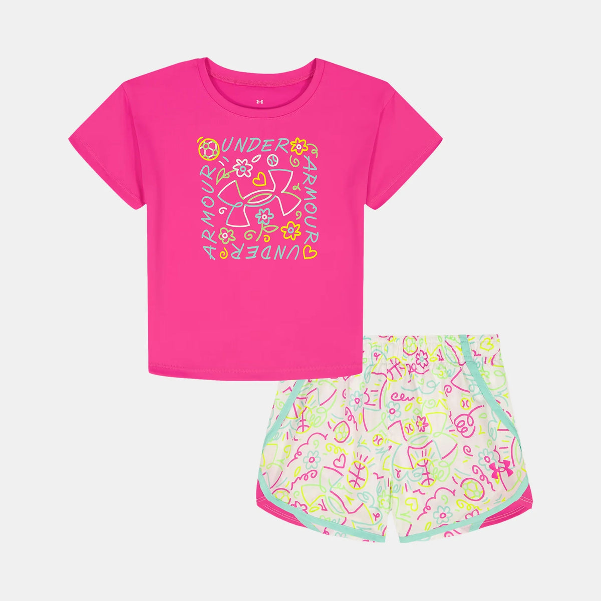 UA Printed Woven Infant Girls' Shorts Set