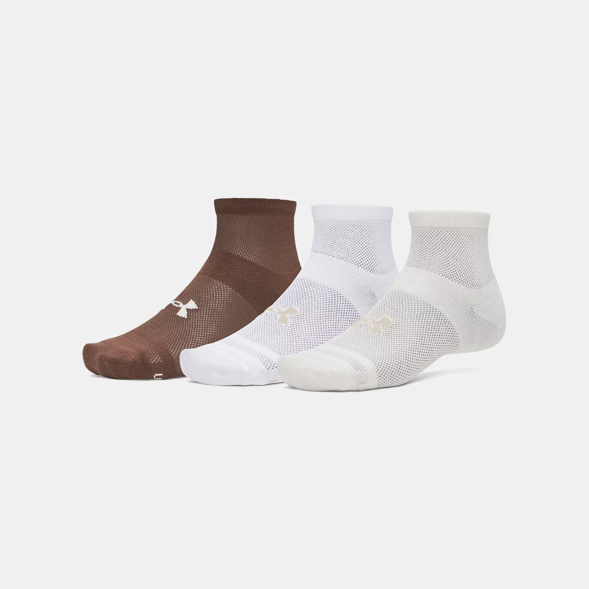UA Essential Mesh Unisex 3-Pack Quarter Socks