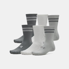 UA Essential Unisex 6-Pack Crew Socks
