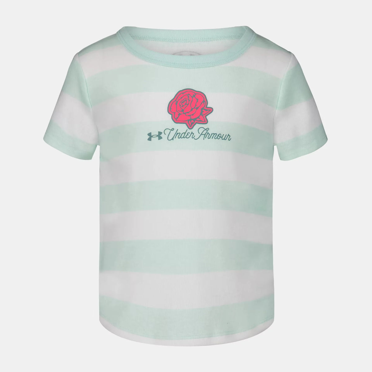 UA Rugby Stripe Little Girls' Short Sleeve