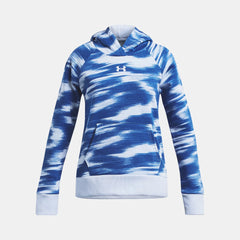 UA Rival Fleece Printed Girls' Hoodie