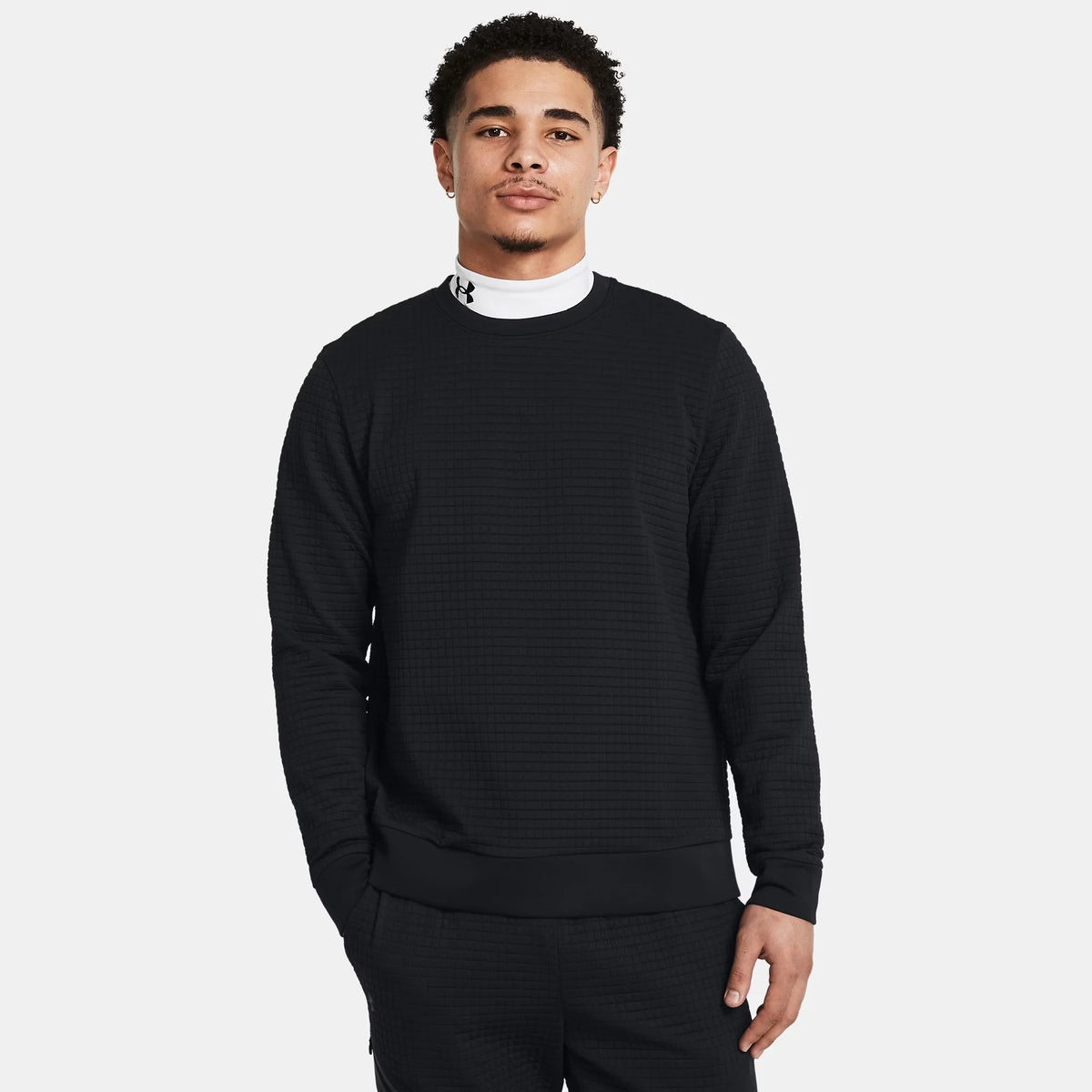 UA Unstoppable Fleece Grid Men's Crew