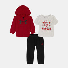 UA Rival Newborn Boys' 3-Piece Hoodie Set