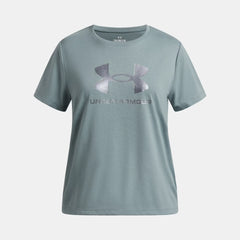 UA Rival Shimmer Girls' Short Sleeve