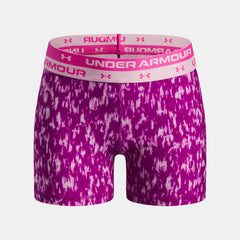 HeatGear® Middy Printed Girls' Shorts